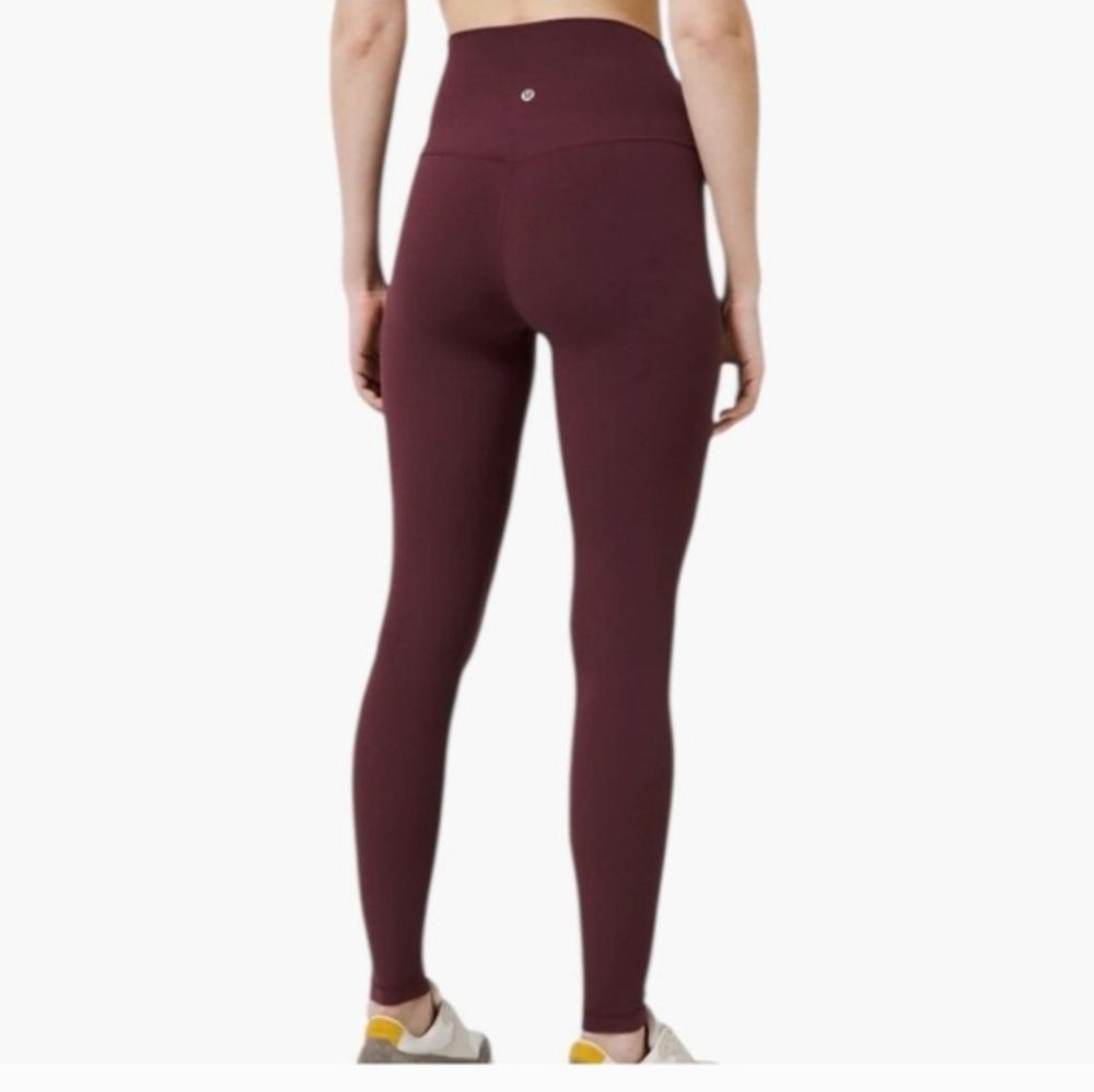 (14) Merlot Garnet lululemon Align™ High-Rise Pant 25" - Picture 2 of 3